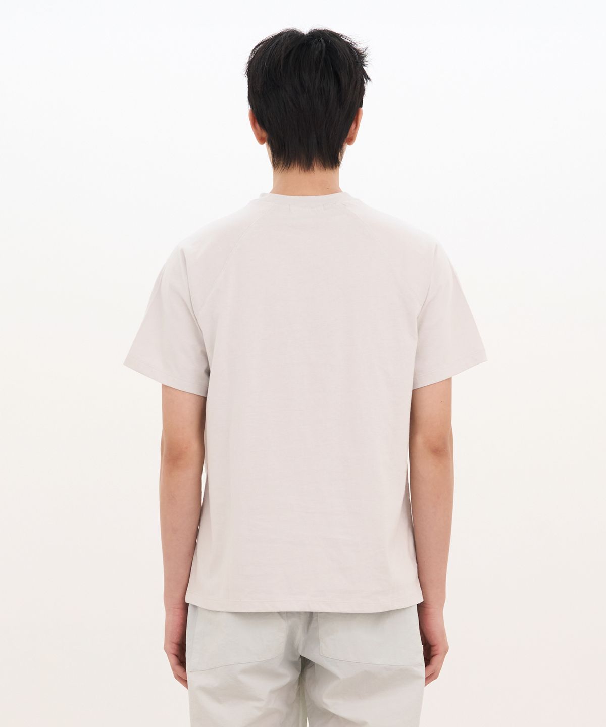 카사카사(KASAKASA) Curved Raglan T-Shirt Grey