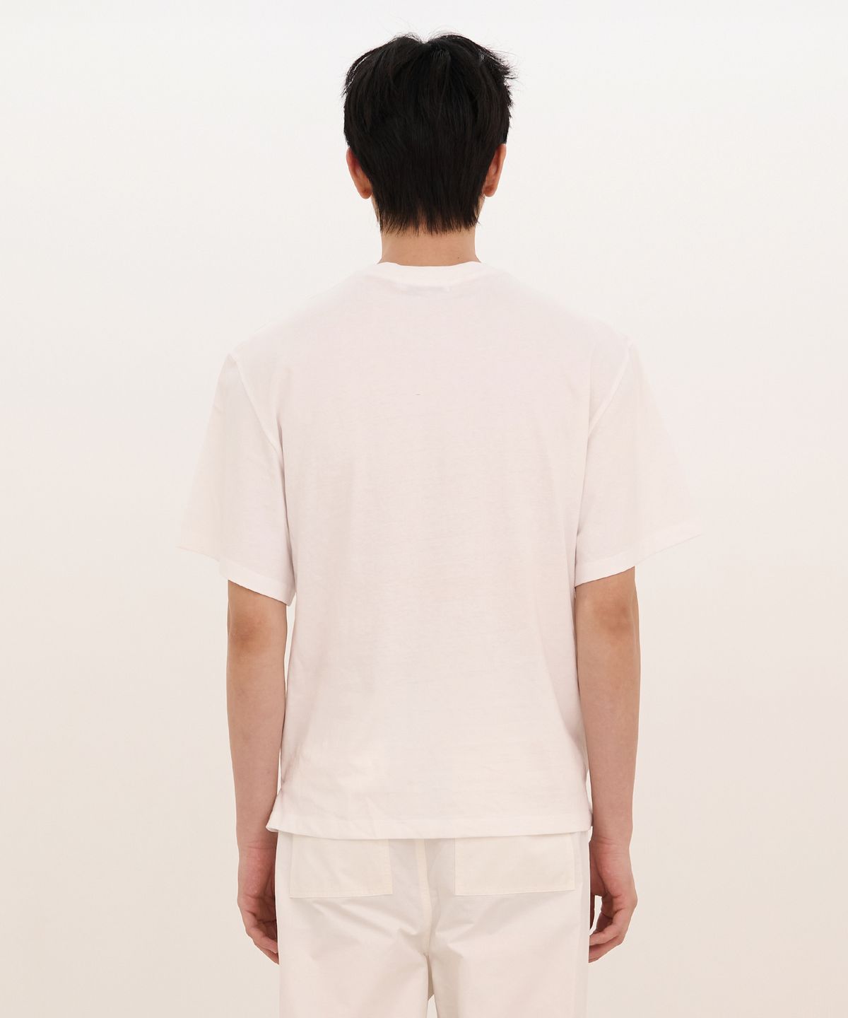 카사카사(KASAKASA) Drawstring Layered T-Shirt White