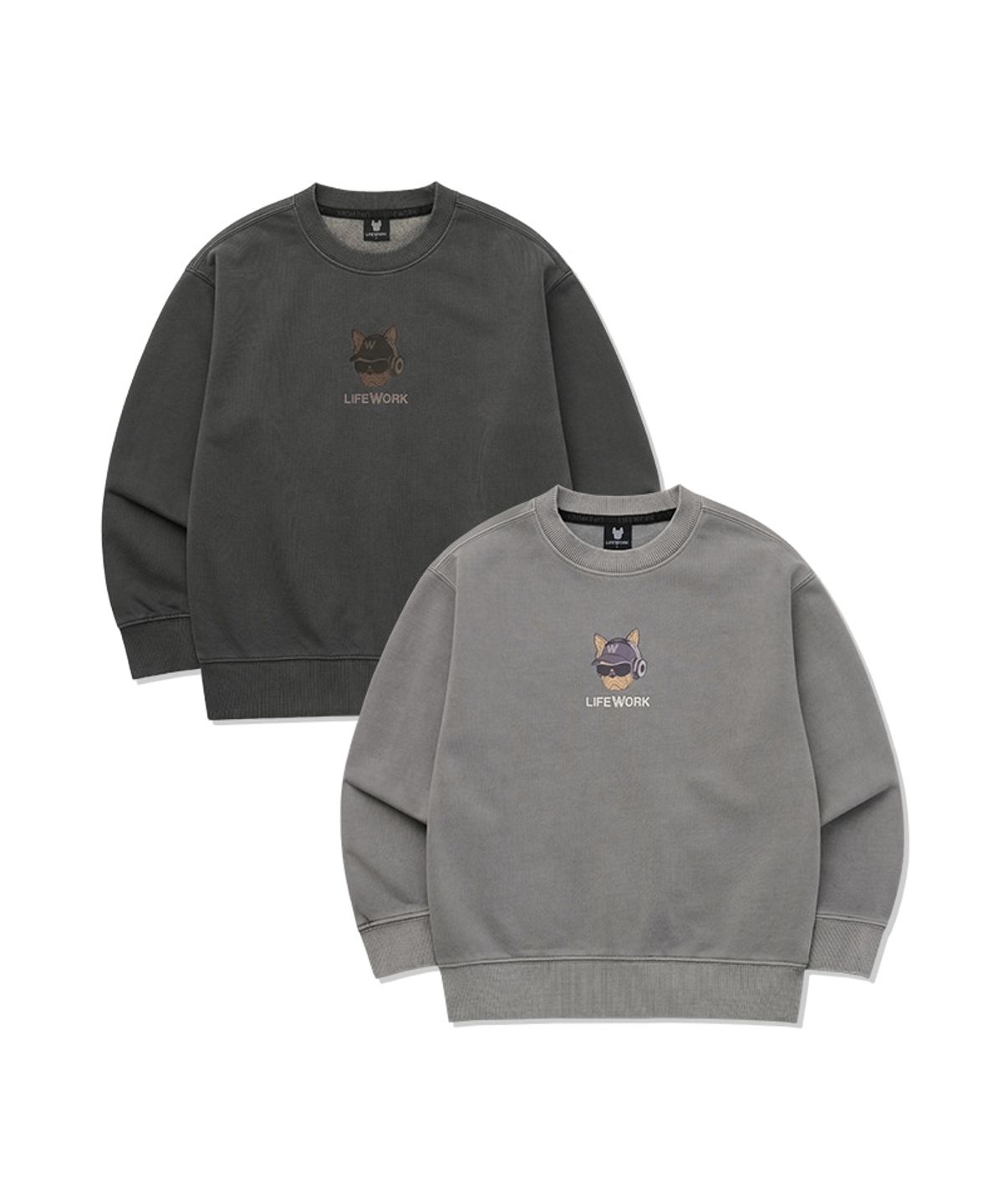 라이프워크 키즈(LIFEWORK KIDS) 키즈) 가먼트 다잉 헤드셋 힙독 맨투맨