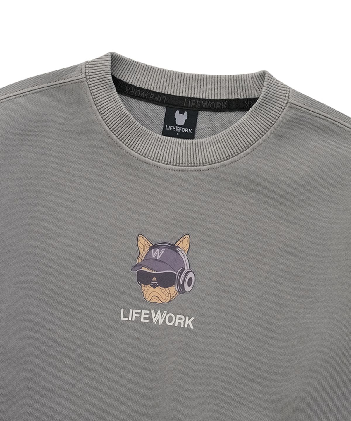 라이프워크 키즈(LIFEWORK KIDS) 키즈) 가먼트 다잉 헤드셋 힙독 맨투맨