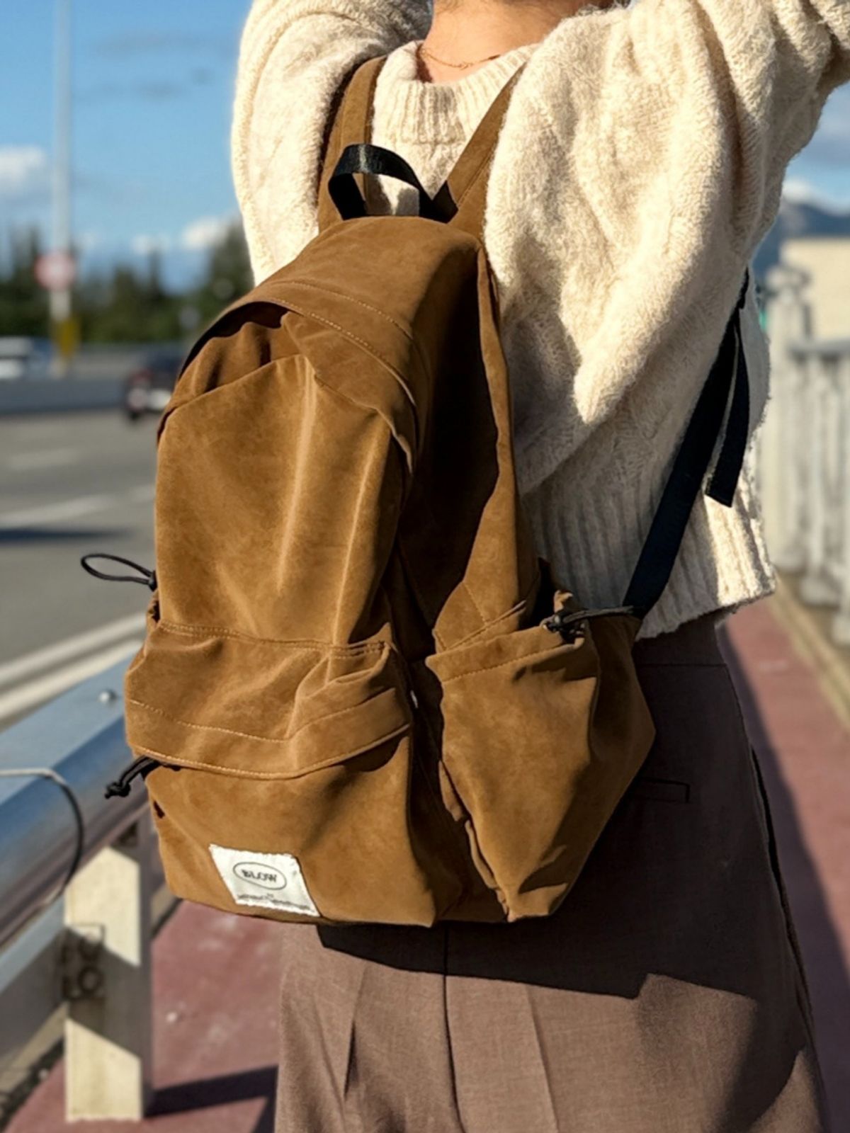 블로우(BLOW) 파우더  백팩(Powder Faux Suede Backpack) _ 3Color