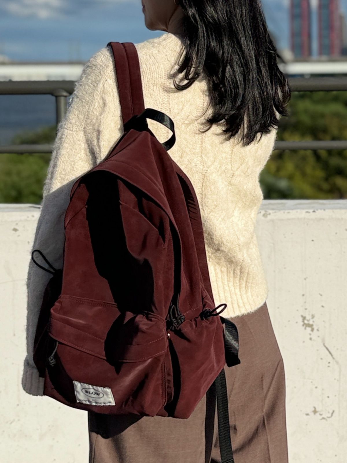 블로우(BLOW) 파우더  백팩(Powder Faux Suede Backpack) _ 3Color