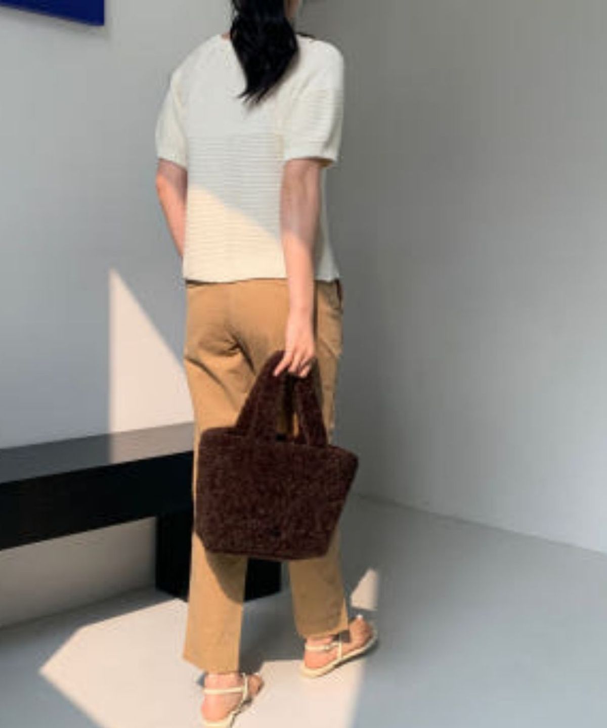 블로우(BLOW) 테디백 Teddy Bag (Cream / Chocolate)