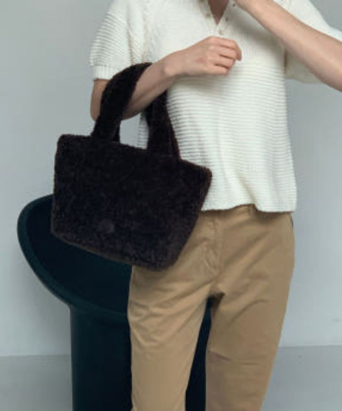 블로우(BLOW) 테디백 Teddy Bag (Cream / Chocolate)