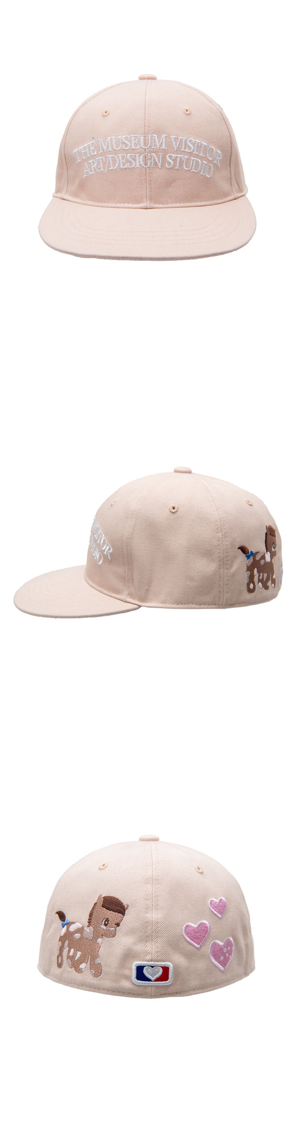MUSINSA公式 | THEMUSEUMVISITOR PONY EMBROIDERY CAP (PINK)