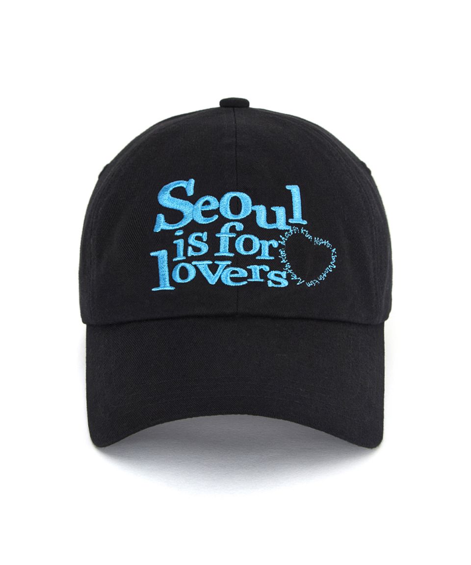 MUSINSA公式 | MATIN KIM SEOUL LOVERS GRAFFITI BASIC BALL CAP IN BLACK