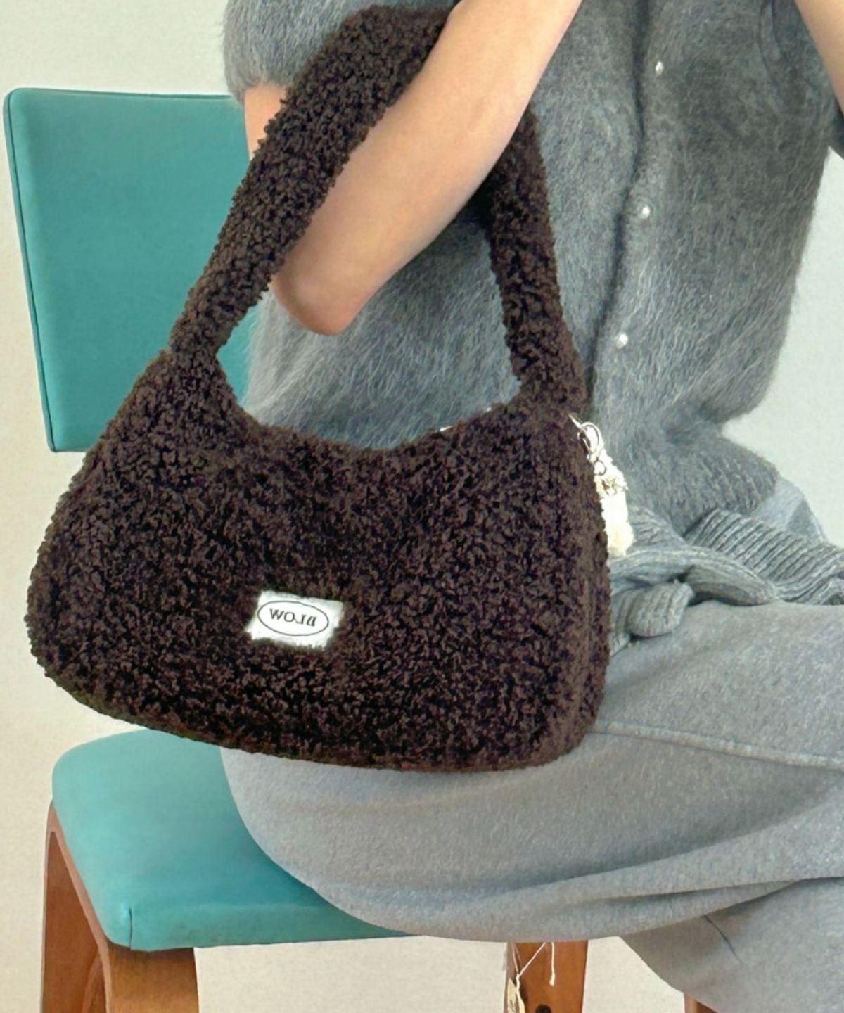 블로우(BLOW) Teddy  hobo Bag(테디 호보 백)_ 2Color