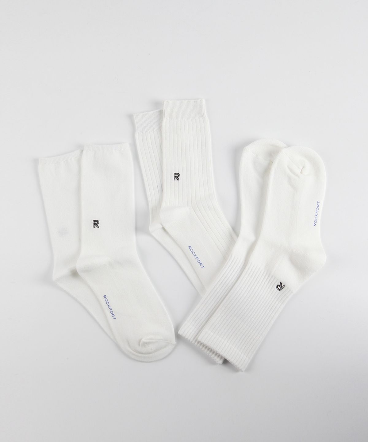 락포트 양말(ROCKPORTSOCKS) ROCKPORT 3타입 크루삭스 3팩(PACK)