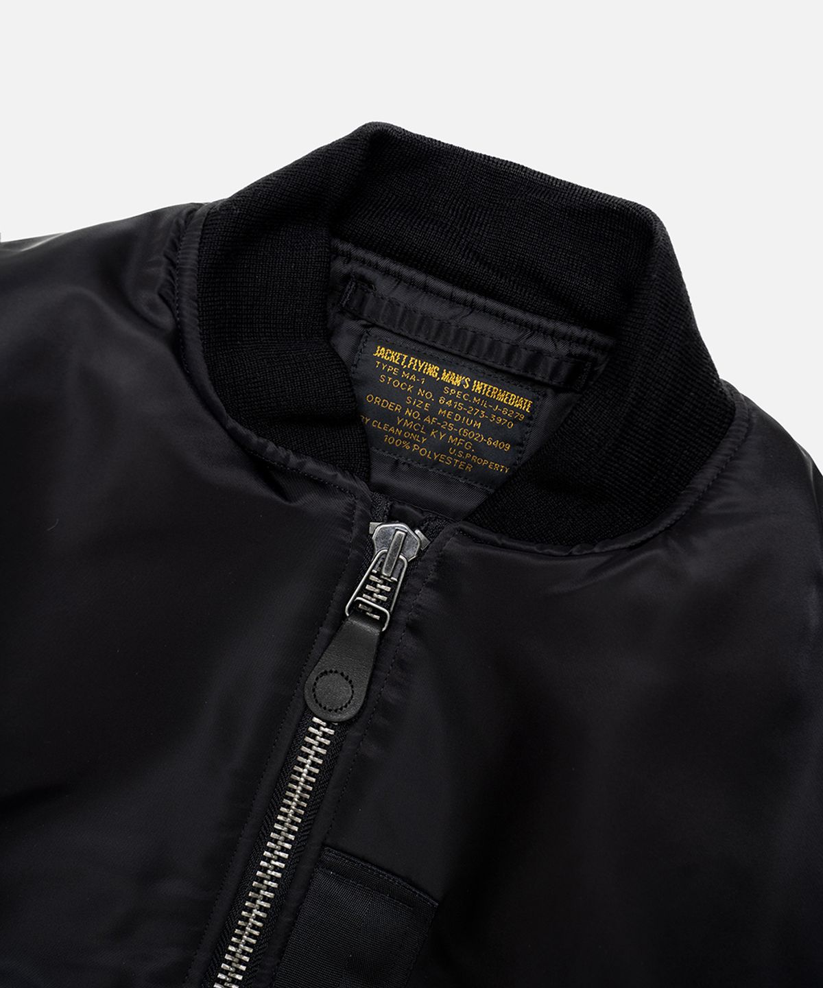 와이엠씨엘케이와이(YMCL KY) U.S. Type MA-1 Flight Jacket - Black