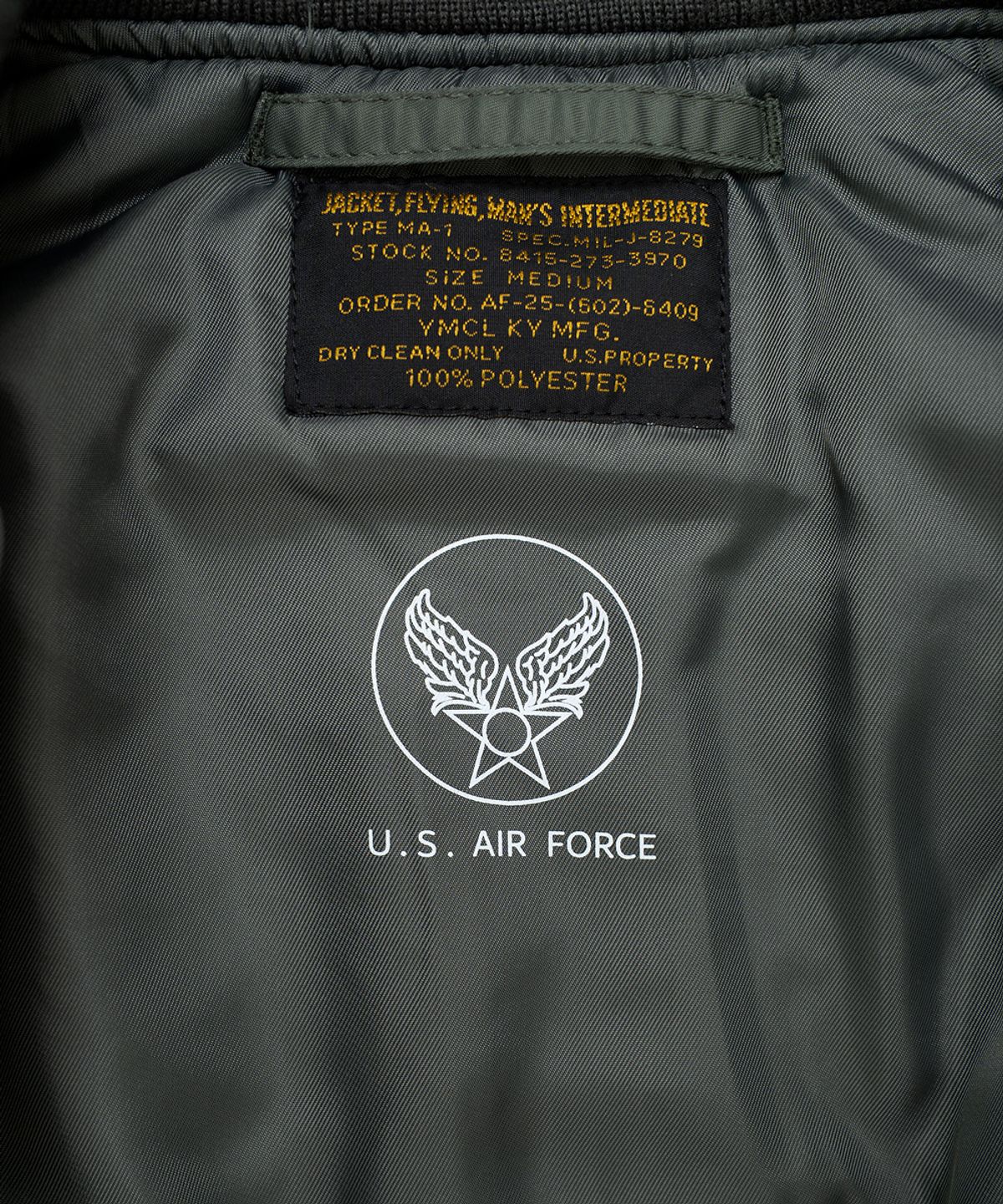 와이엠씨엘케이와이(YMCL KY) U.S. Type MA-1 Flight Jacket - Sage