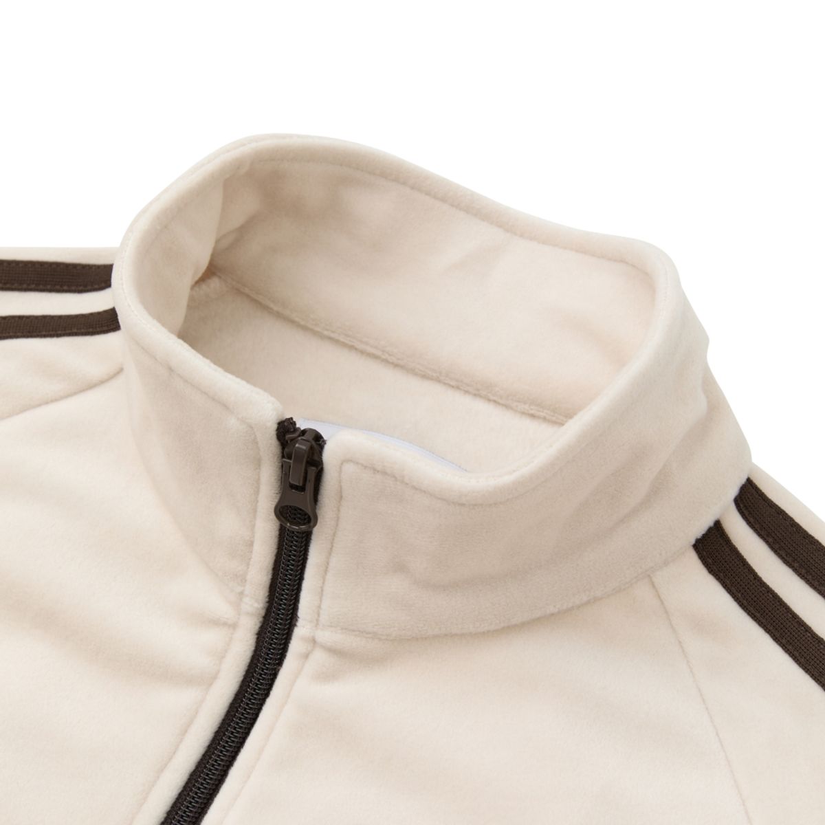 엔디와이(NDY) 우먼스 벨로아 리본 트랙 세트 라이트베이지