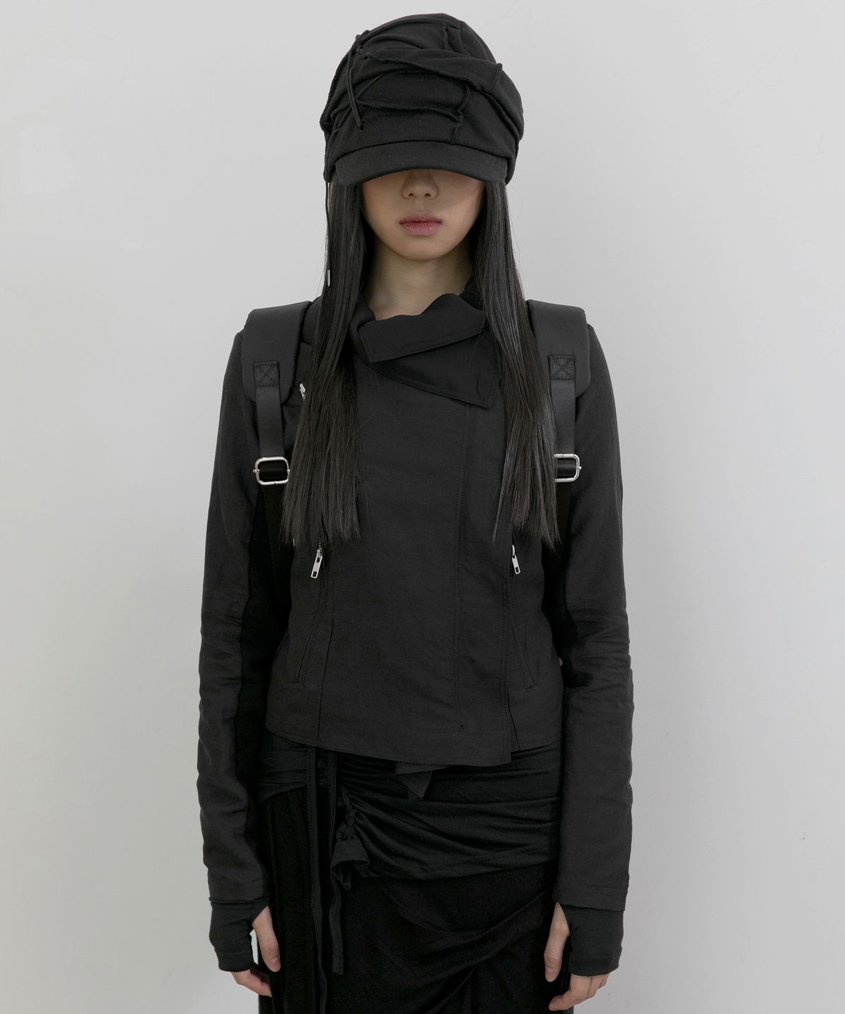 플레어업(FLAREUP) Soi Draped Cap (FL-743_Black)