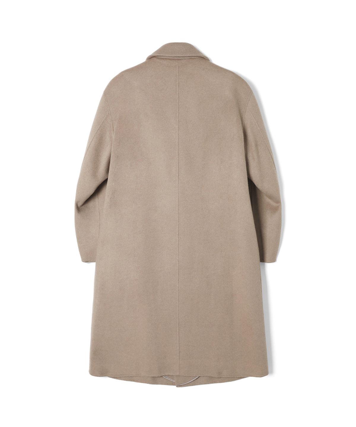 애드호크(ADHOC) 노치드 칼라 하프 더블 오버핏 코트 (DK-BEIGE) (HBAHC80)