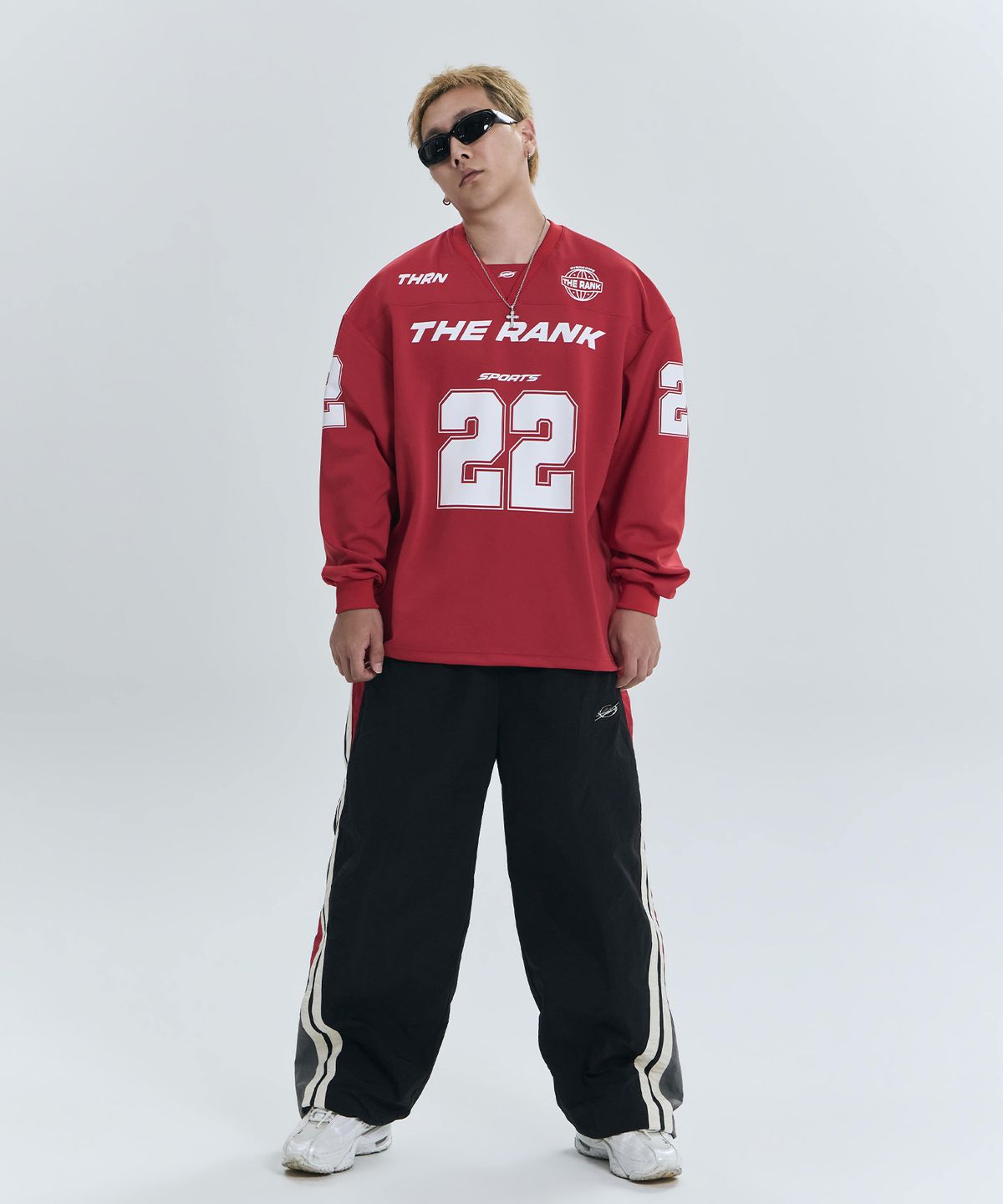 더랭크(THERANK) GLIDE SPORTS FOOTBALL JERSEY [RED]