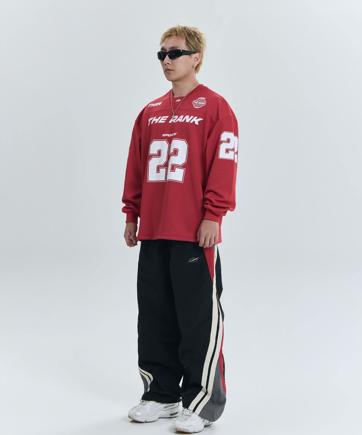 더랭크(THERANK) GLIDE SPORTS FOOTBALL JERSEY [RED]