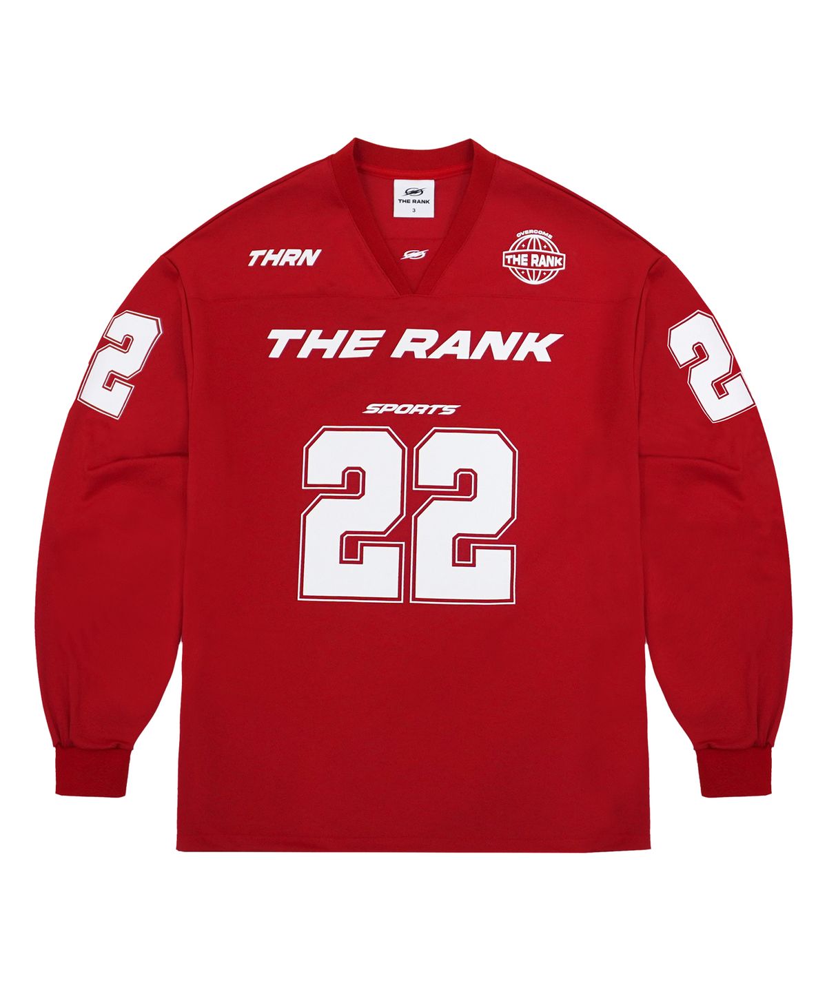 더랭크(THERANK) GLIDE SPORTS FOOTBALL JERSEY [RED]