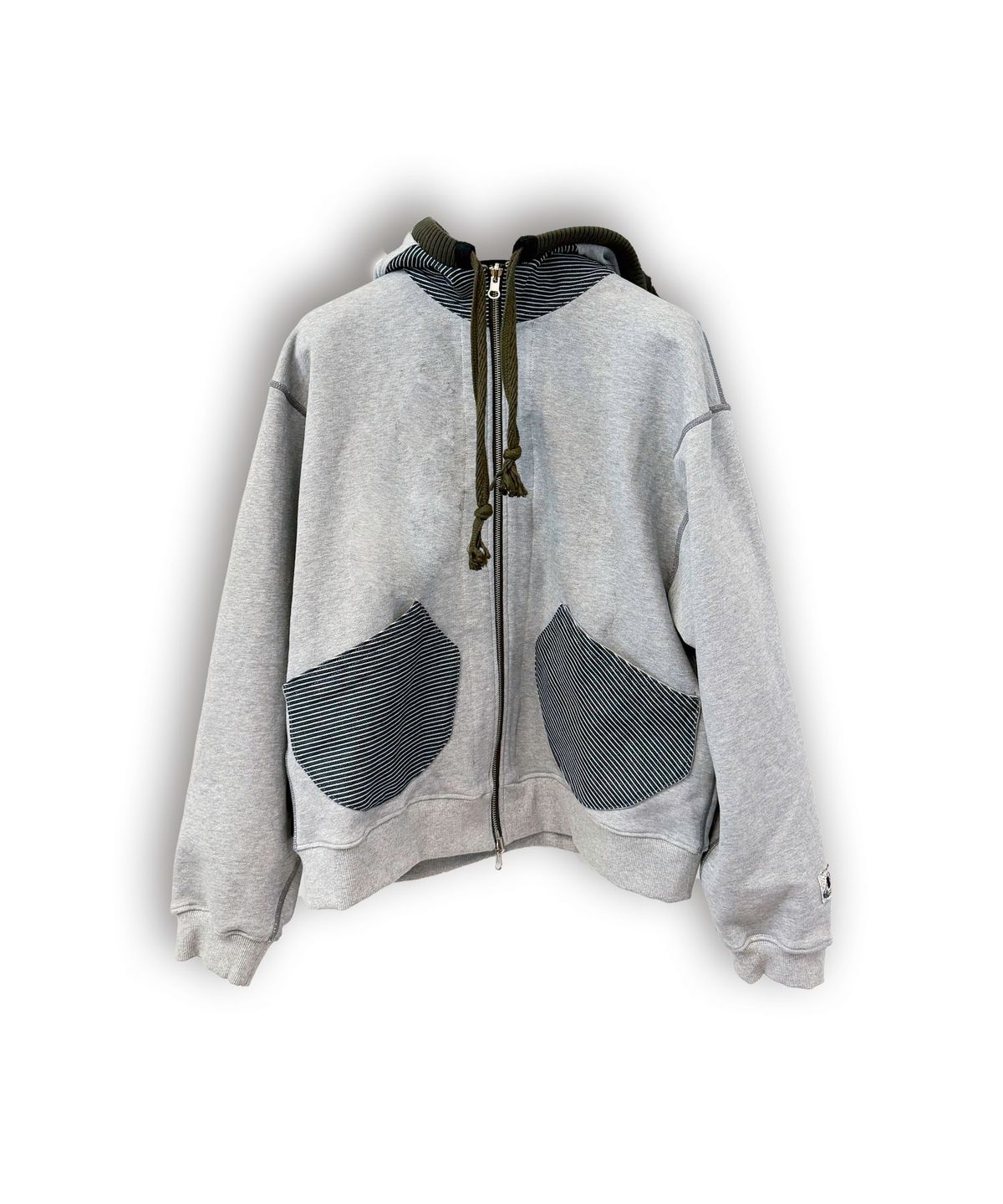 갈릭 블루스(GARLICBLUES) BLUES ZEBRA REVERSIBLE HOOD ZIP UP