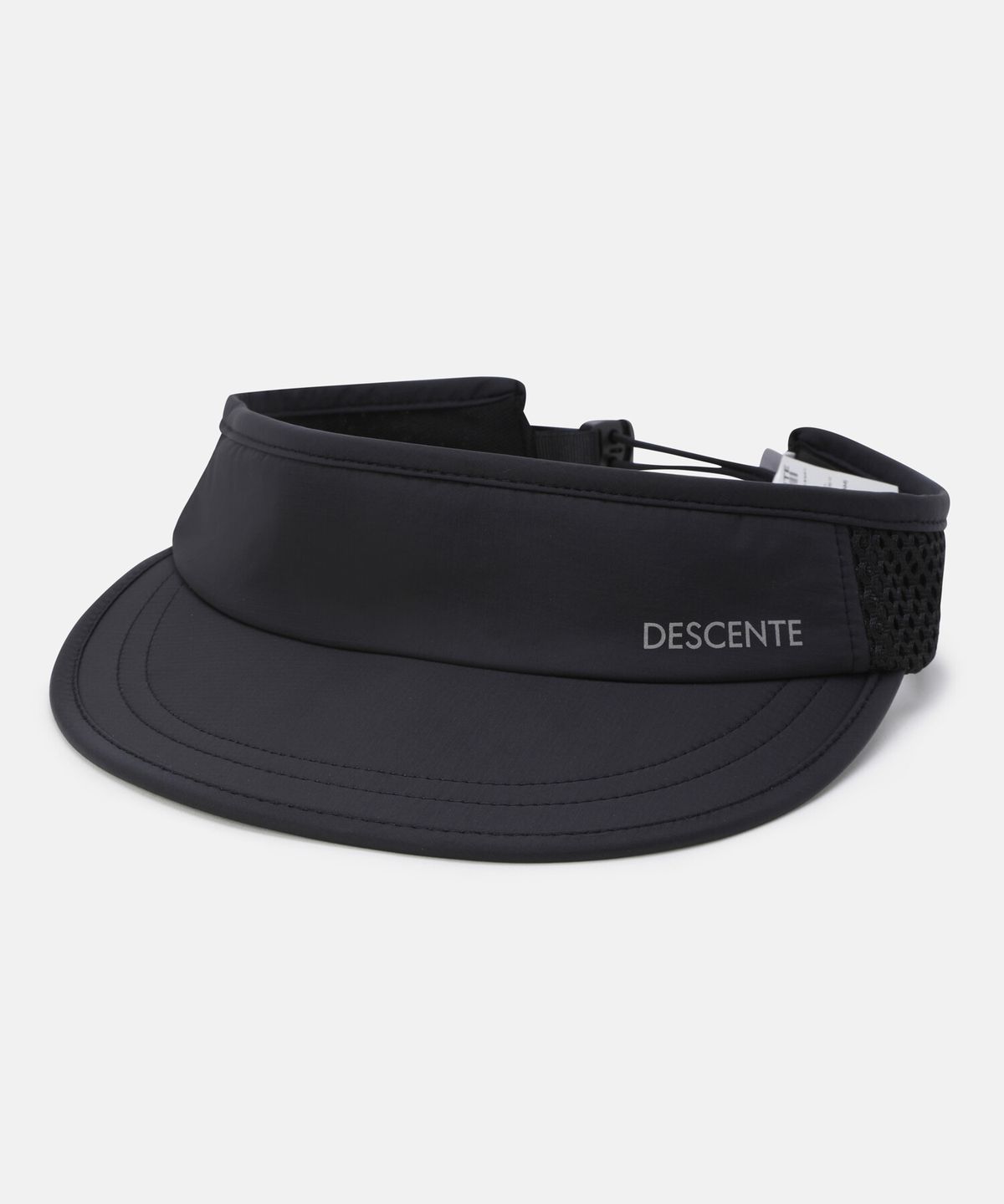 데상트(DESCENTE) 러닝 초경량 패커블 바이저 블랙 SR123RCP14
