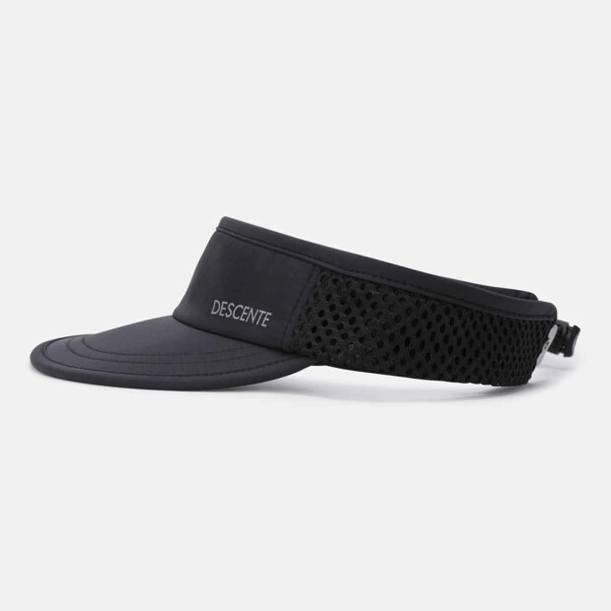 데상트(DESCENTE) 러닝 초경량 패커블 바이저 블랙 SR123RCP14