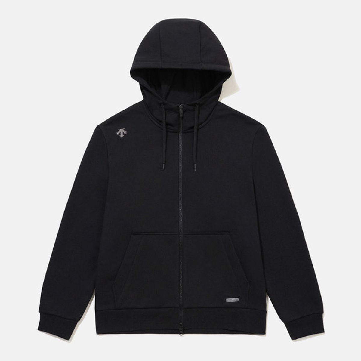 데상트(DESCENTE) 스포츠테리 오버핏 후드 집업 자켓 블랙 SR123UFT11