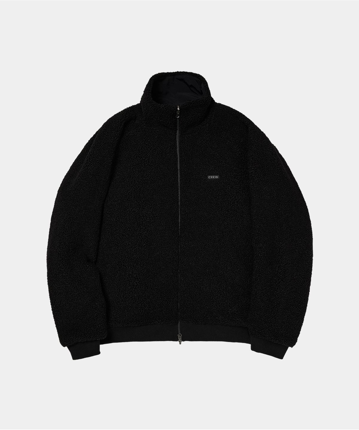 크루멤버스온리(CREW MEMBERS ONLY) REVERSIBLE FLEECE JACKET BLACK