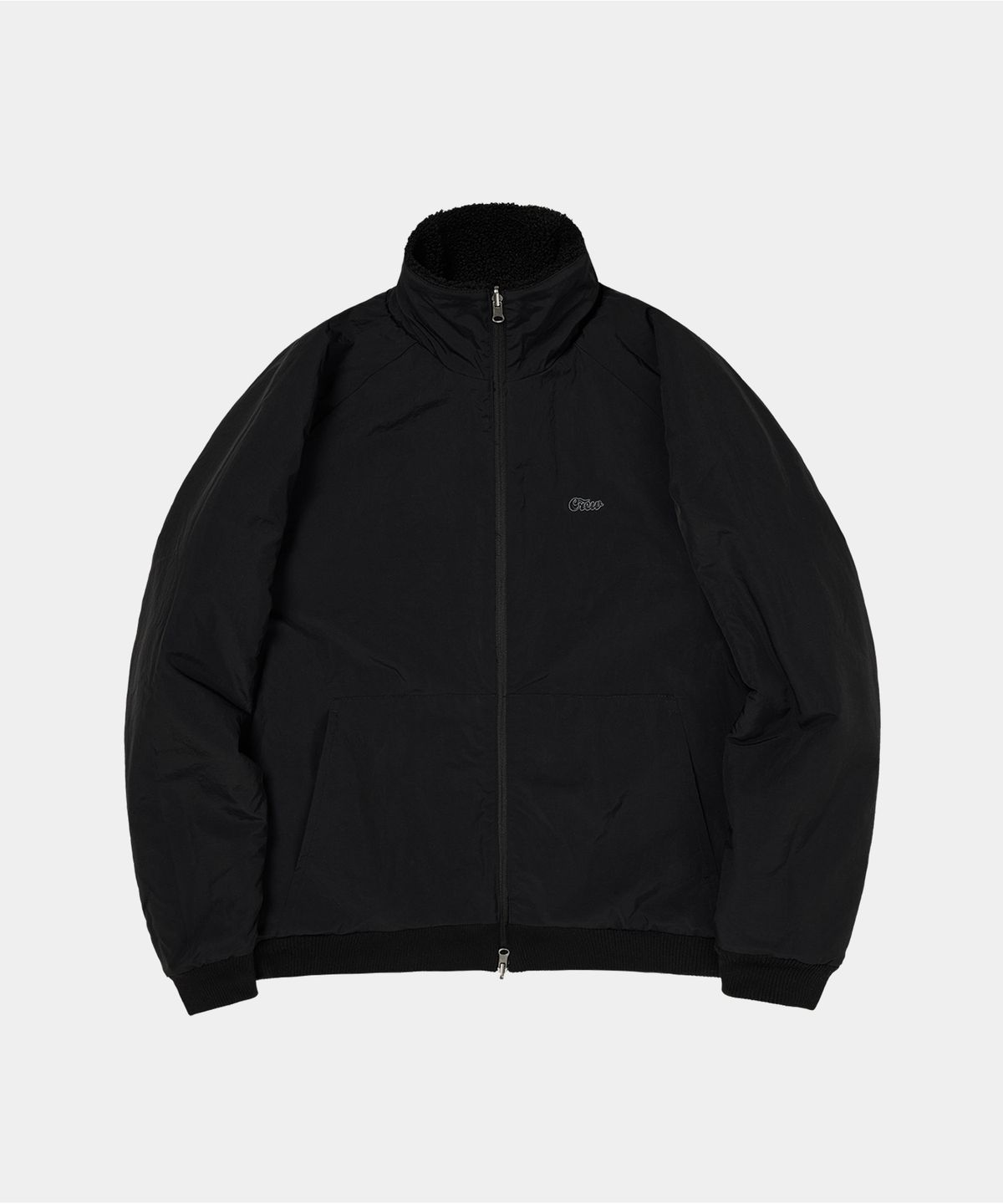 크루멤버스온리(CREW MEMBERS ONLY) REVERSIBLE FLEECE JACKET BLACK