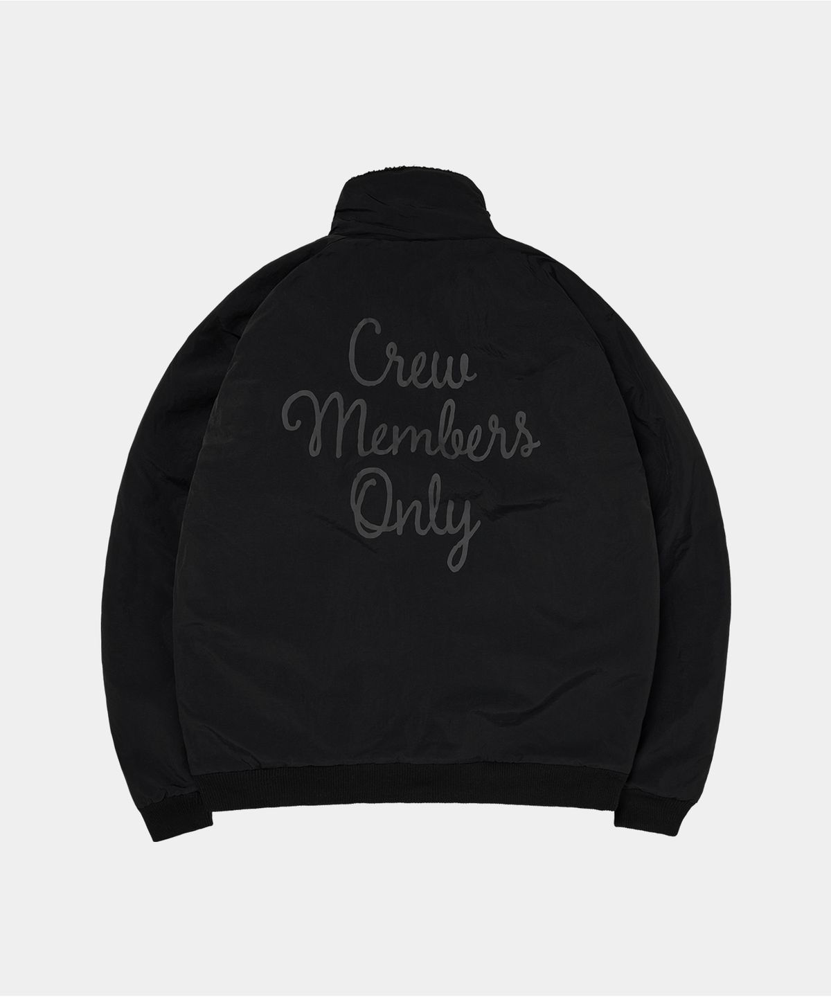 크루멤버스온리(CREW MEMBERS ONLY) REVERSIBLE FLEECE JACKET BLACK
