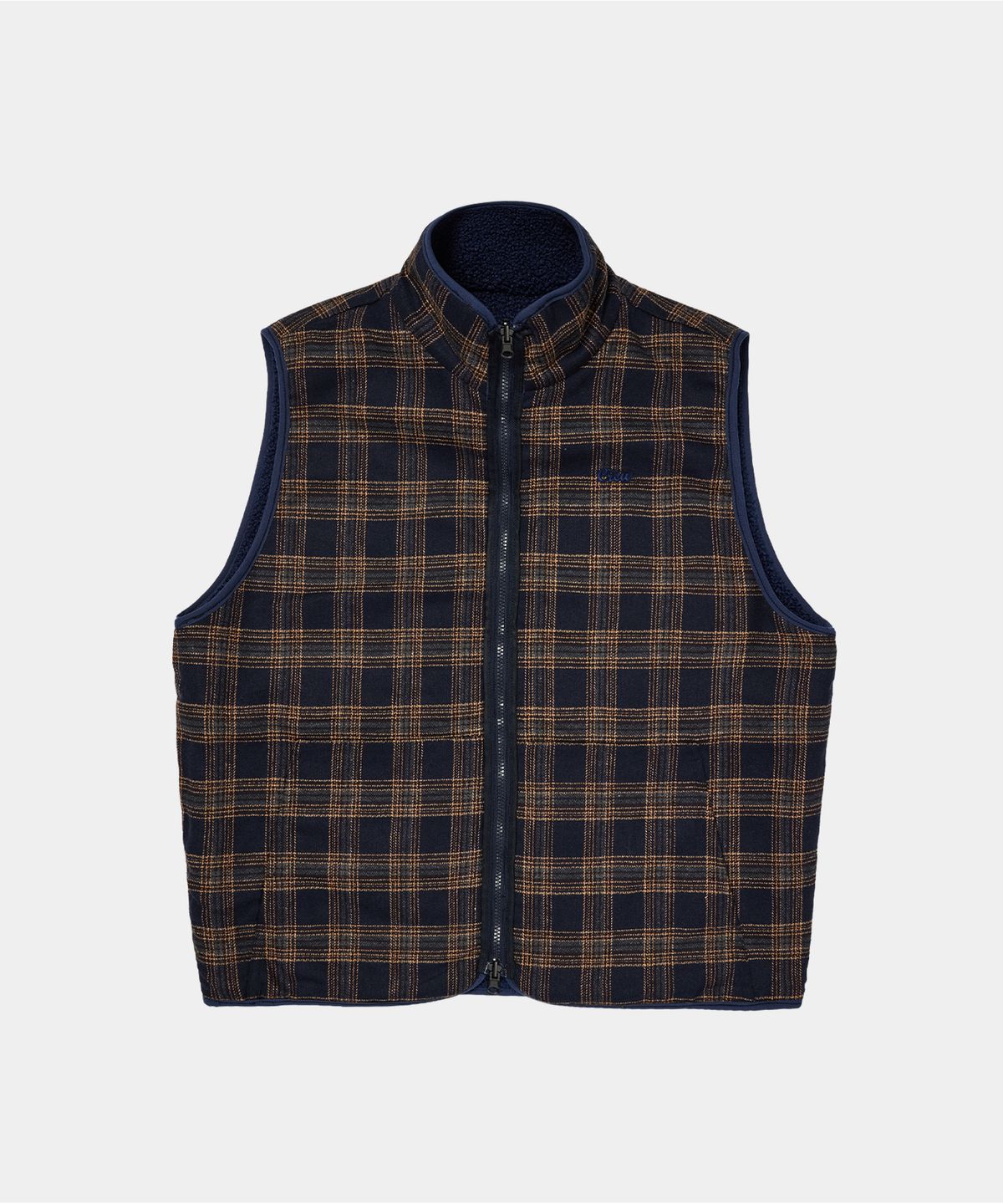 크루멤버스온리(CREW MEMBERS ONLY) REVERSIBLE FLEECE VEST NAVY
