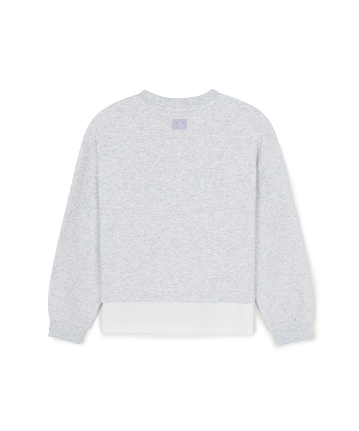 엠엘비 키즈(MLB KIDS) 스포티브 애슬레저 레이어드 맨투맨세트 (여아) NY (L.Melange Grey)