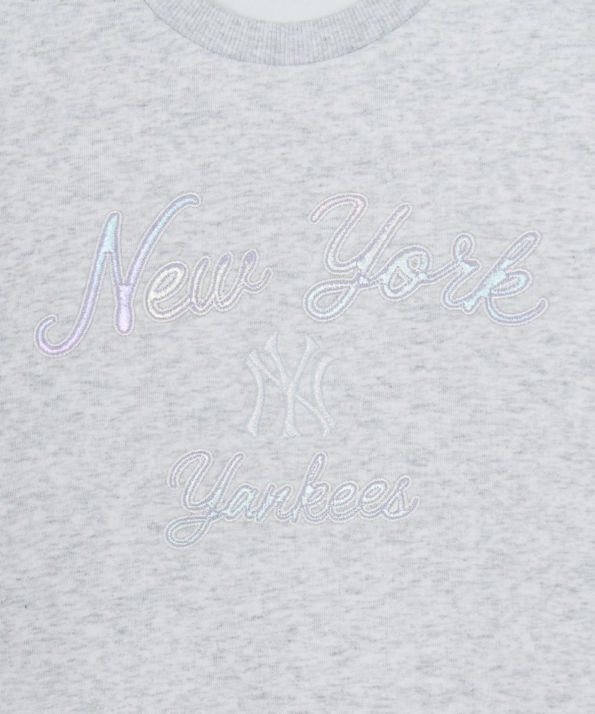 엠엘비 키즈(MLB KIDS) 스포티브 애슬레저 레이어드 맨투맨세트 (여아) NY (L.Melange Grey)