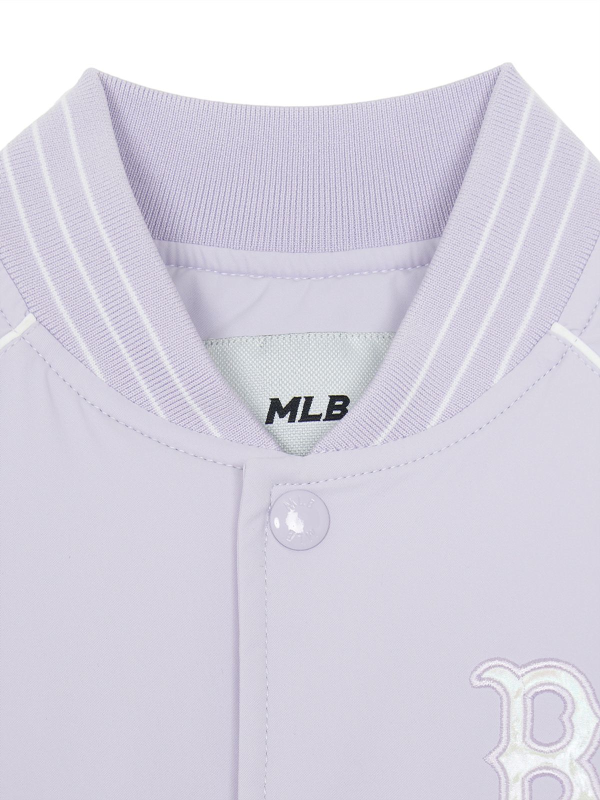 엠엘비 키즈(MLB KIDS) 걸스 나일론 크롭 패딩 점퍼 BOS (Lavender)