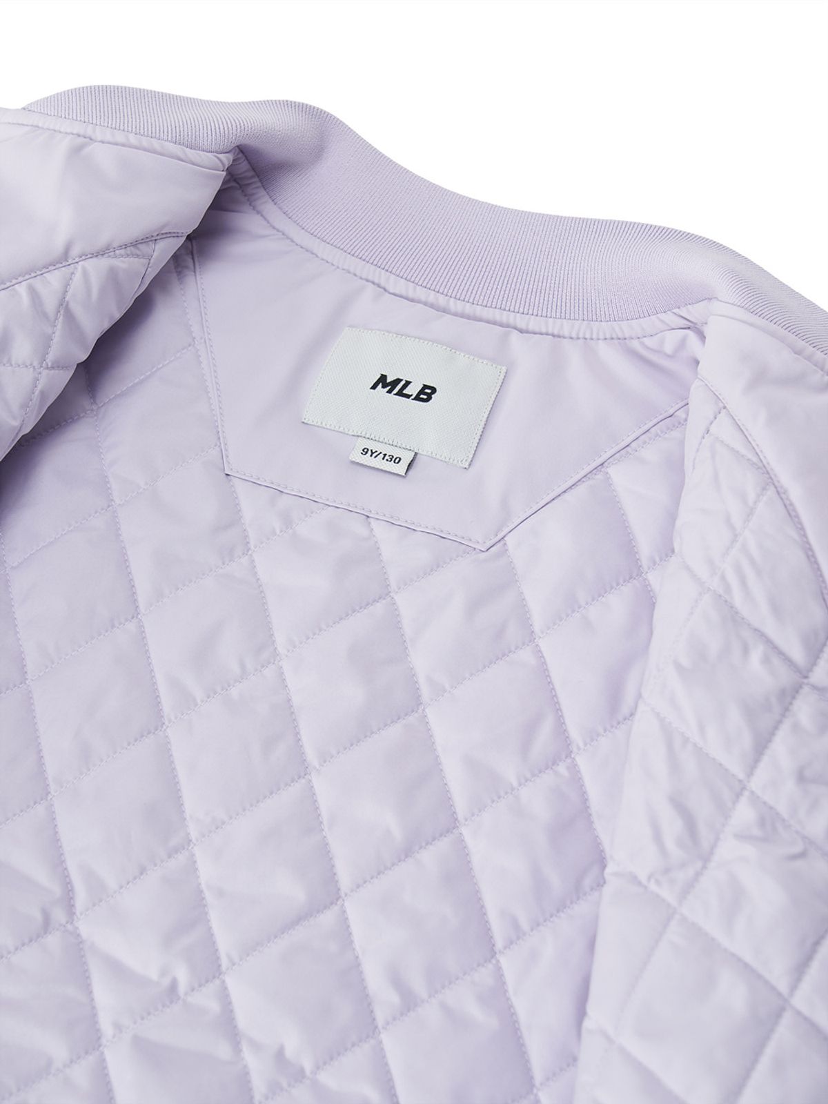 엠엘비 키즈(MLB KIDS) 걸스 나일론 크롭 패딩 점퍼 BOS (Lavender)