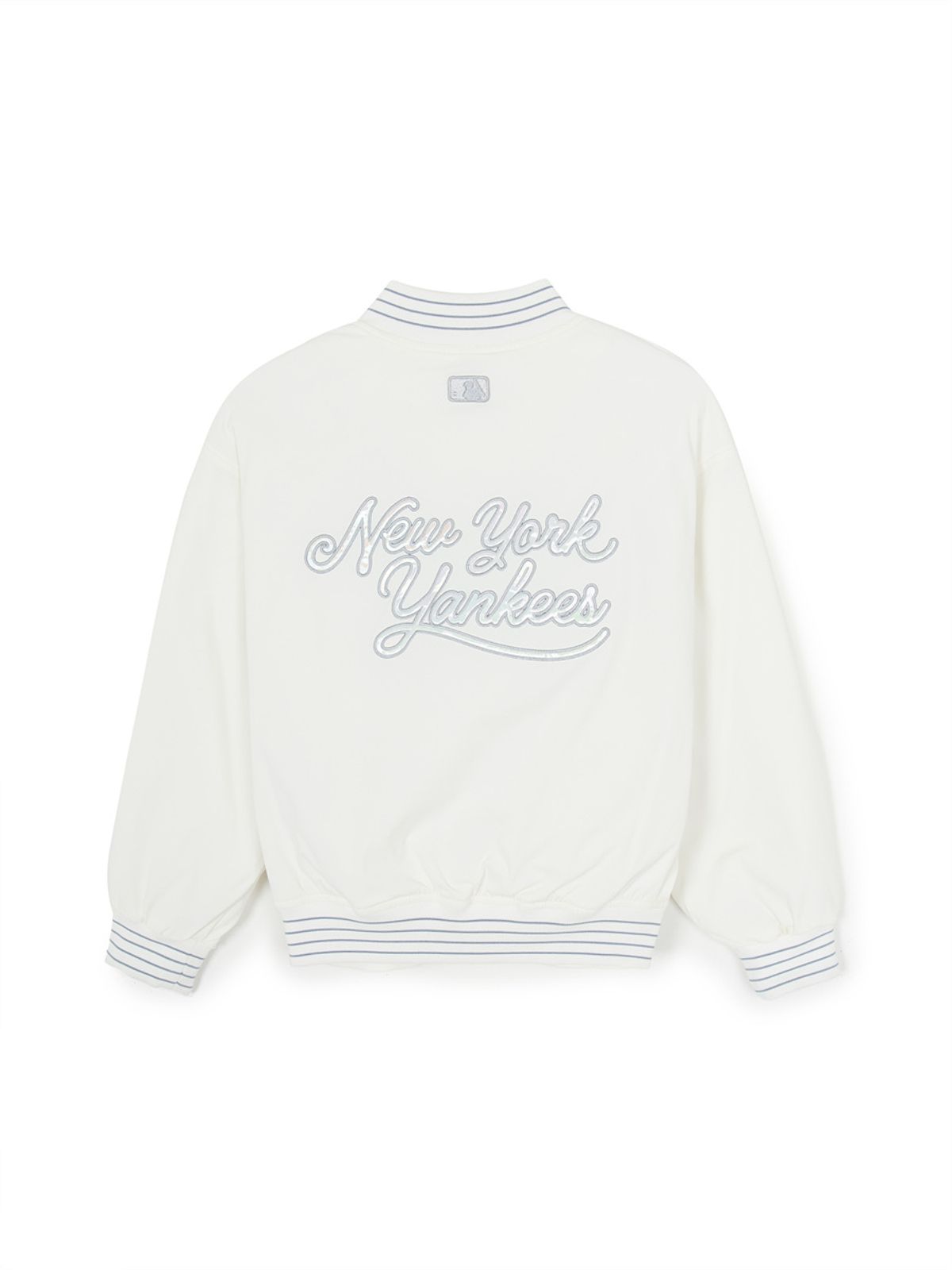 엠엘비 키즈(MLB KIDS) 걸스 나일론 크롭 패딩 점퍼 NY (Ivory)