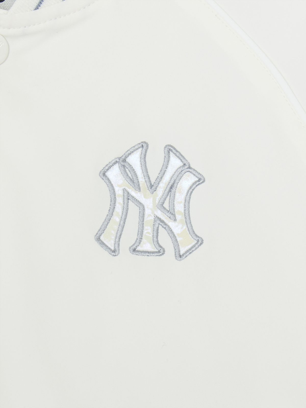 엠엘비 키즈(MLB KIDS) 걸스 나일론 크롭 패딩 점퍼 NY (Ivory)