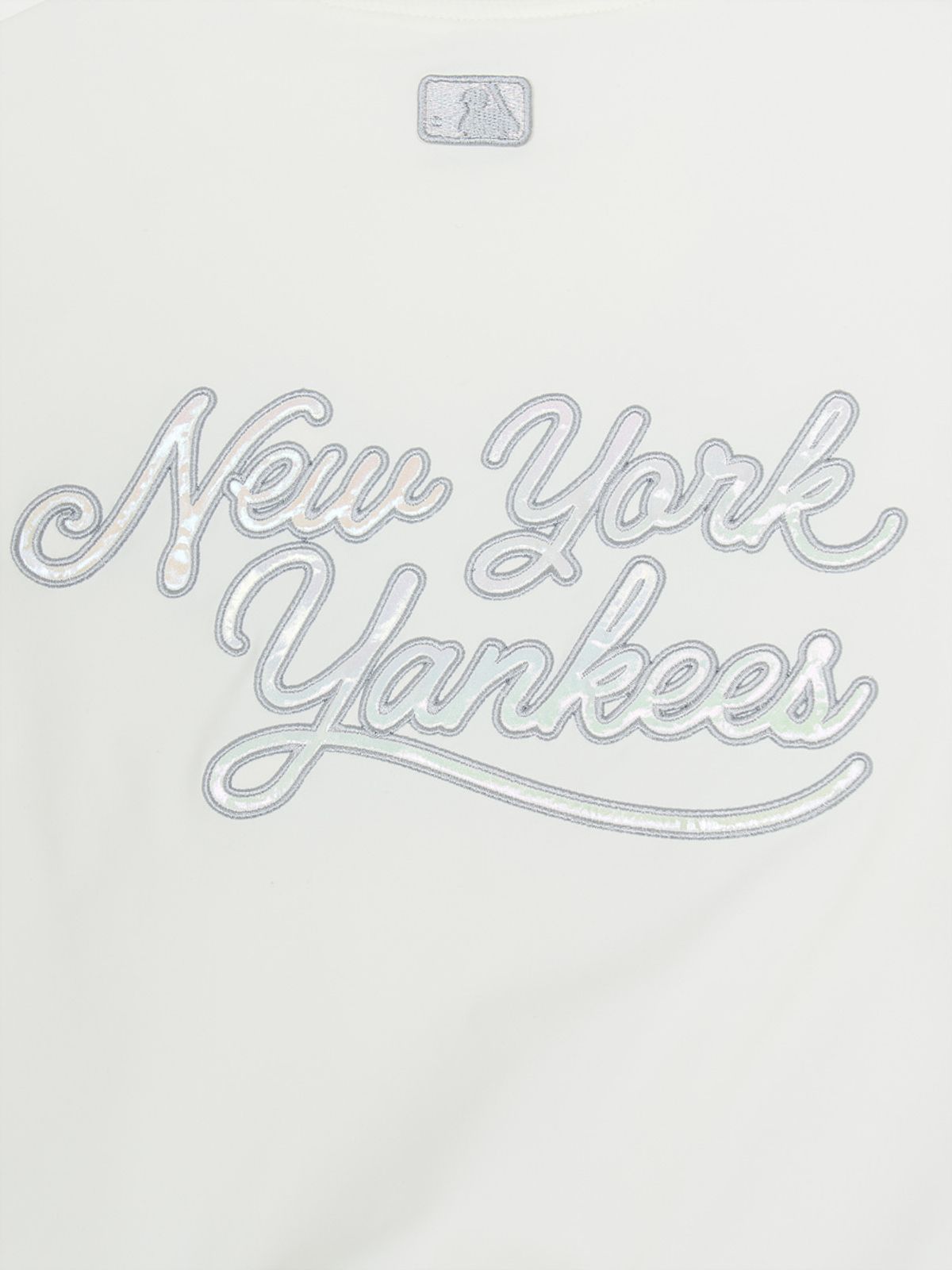 엠엘비 키즈(MLB KIDS) 걸스 나일론 크롭 패딩 점퍼 NY (Ivory)