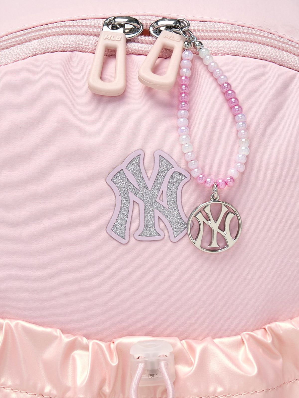 엠엘비 키즈(MLB KIDS) 글로시 스트링 백팩 NY (L.Pink)