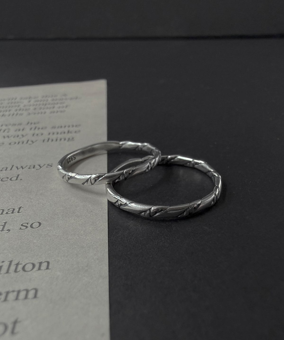 바라두(BARADU) 925 Slit crack ring
