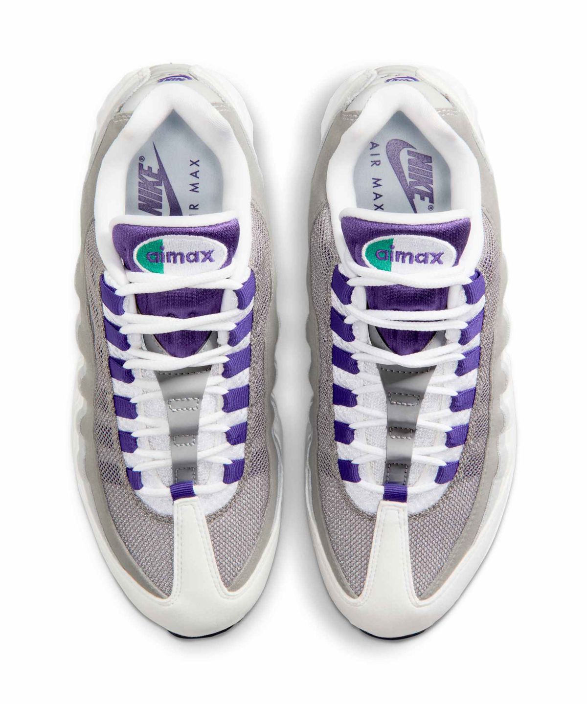나이키(NIKE) 에어 맥스 95 빅 버블 W - 화이트:에메랄드 그린:울프 그레이:코트 퍼플 / HJ5996-100