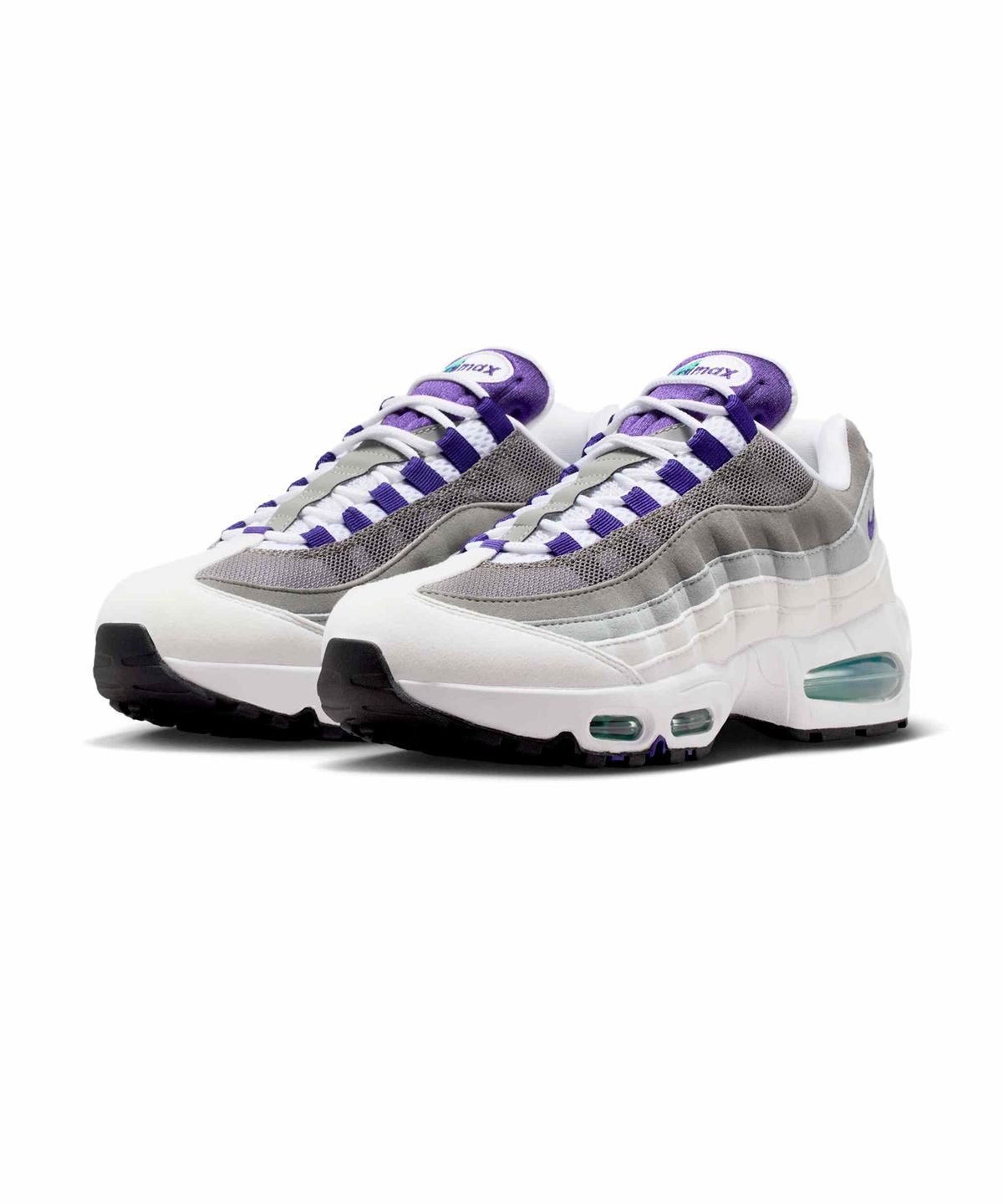 나이키(NIKE) 에어 맥스 95 빅 버블 W - 화이트:에메랄드 그린:울프 그레이:코트 퍼플 / HJ5996-100