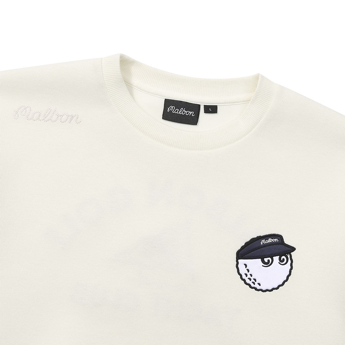 말본 골프(MALBON GOLF) 에어리 라운드 긴팔 티셔츠 IVORY (MAN)