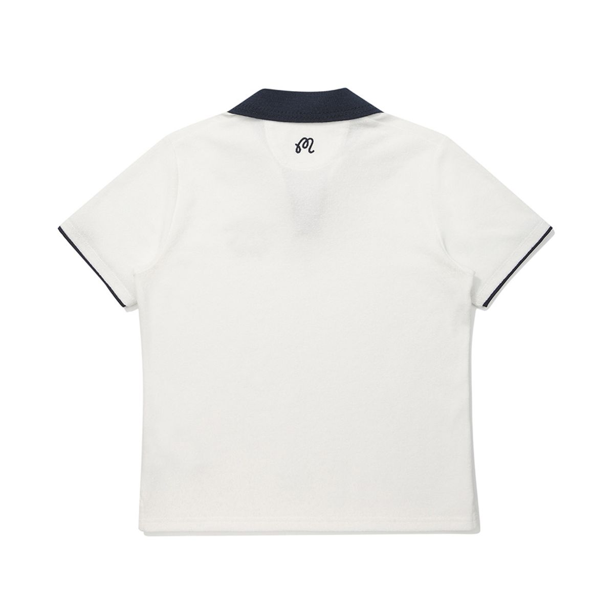말본 골프(MALBON GOLF) 배색 오픈 카라 티셔츠 OFF WHITE (WOMAN)