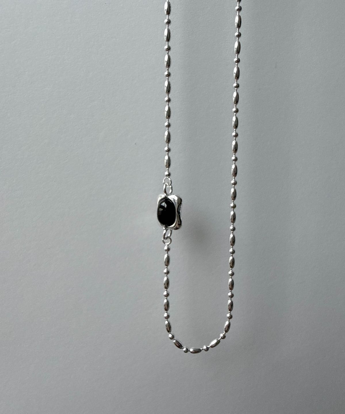 바라두(BARADU) 925 Deep onyx necklace