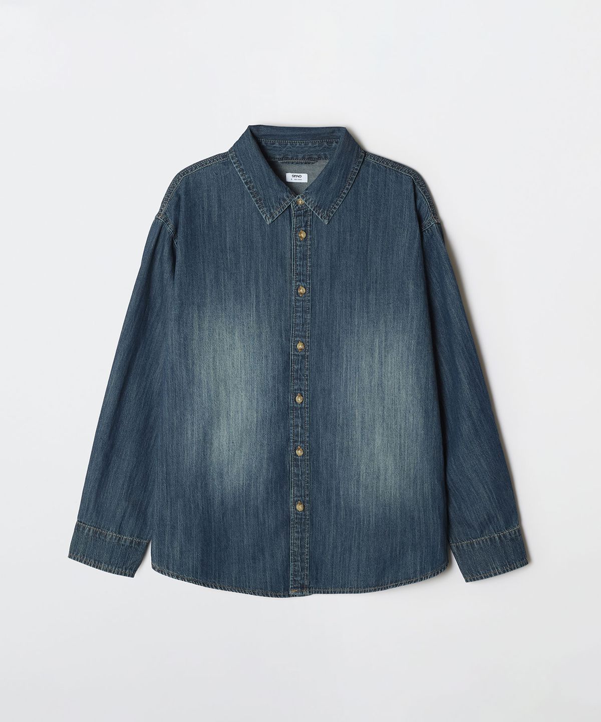 스파오(SPAO) 여성 레귤러핏 데님 셔츠_SPYJG23G01