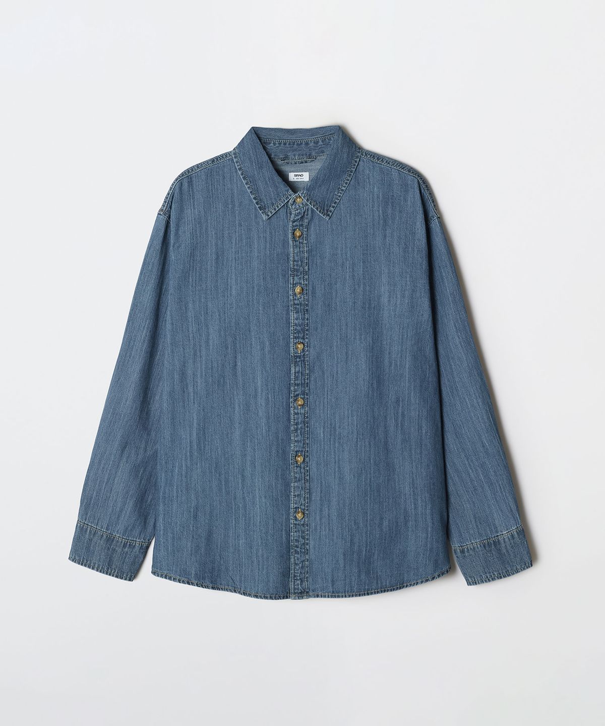 스파오(SPAO) 여성 레귤러핏 데님 셔츠_SPYJG23G01