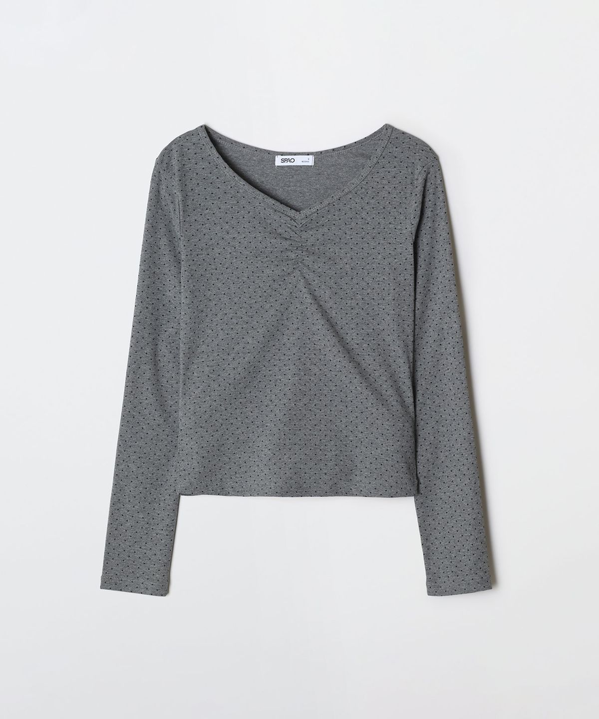 스파오(SPAO) 도트 셔링 긴팔티_SPLWG23G05