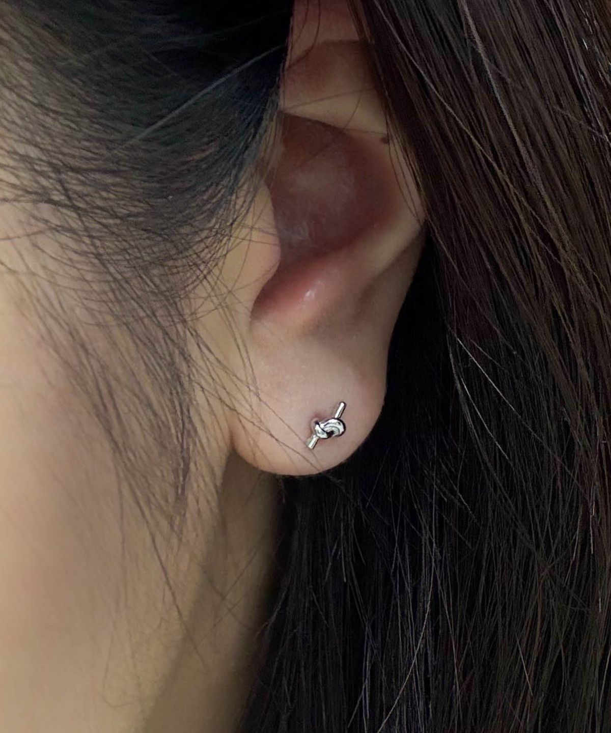 바라두(BARADU) 925 Knot point piercing (single)