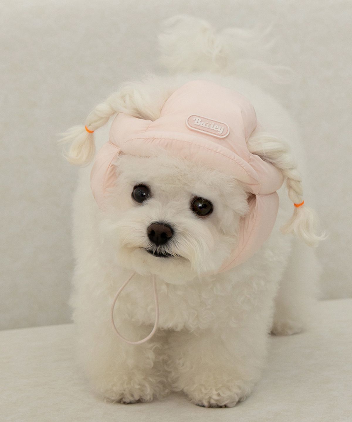 베일리(BAILEY) 강아지 겨울 모자 스노우캡  슈거핑크