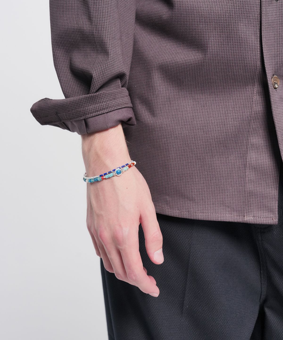 홍우성(HONGWOOSUNG) Memory String Bracelet_Cobalt Mix