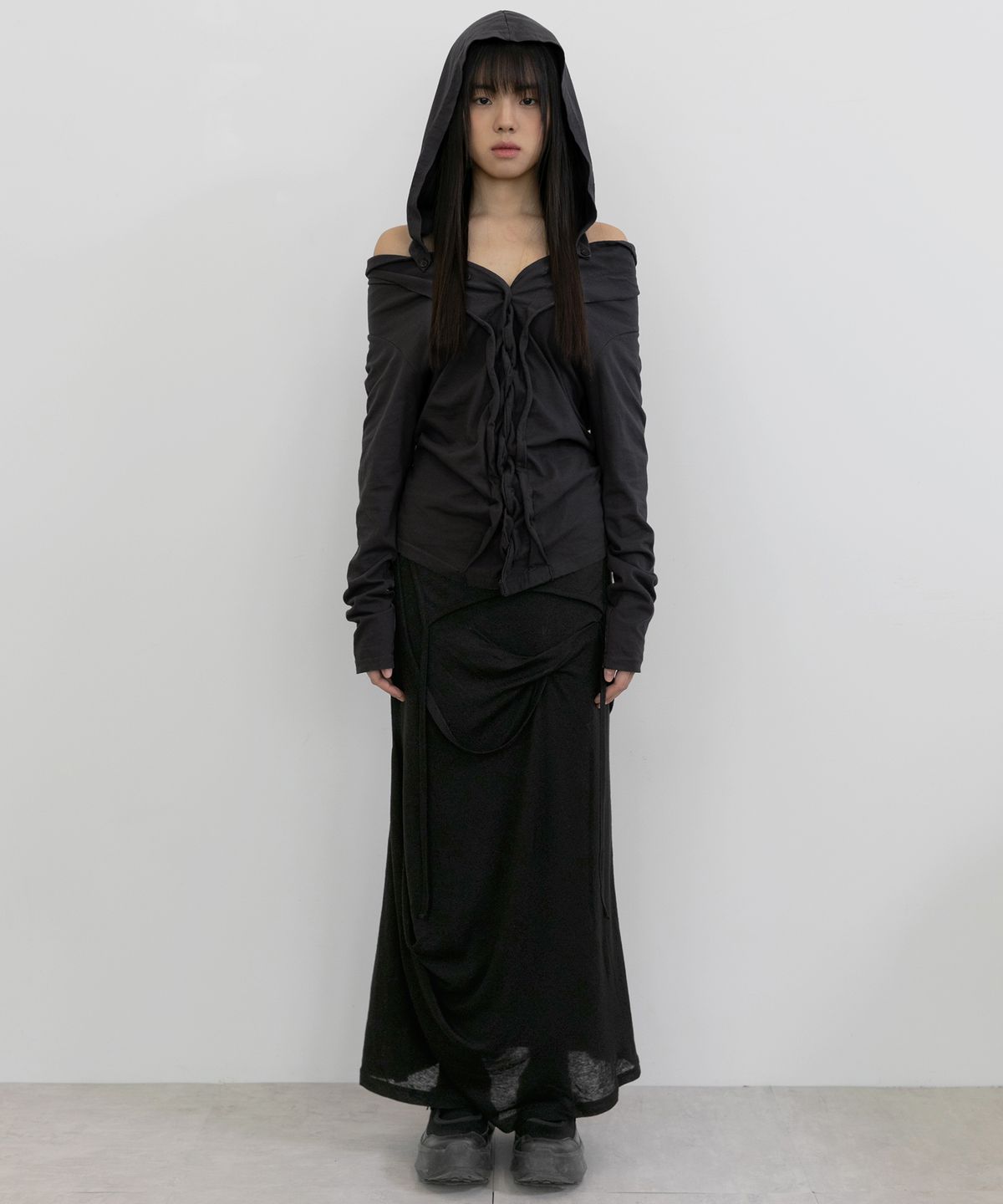 플레어업(FLAREUP) Braided Cardigan (FL-106_Black)
