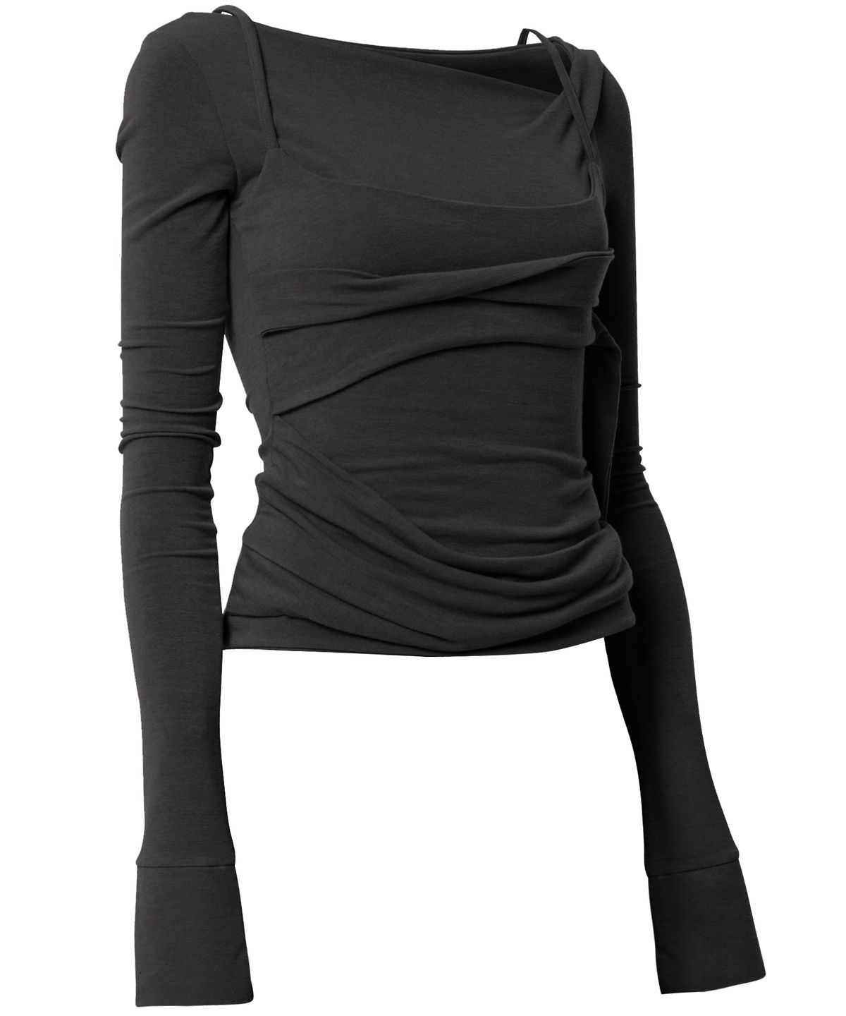 플레어업(FLAREUP) Layered Bustier Long Sleeve (FL-105_Black)